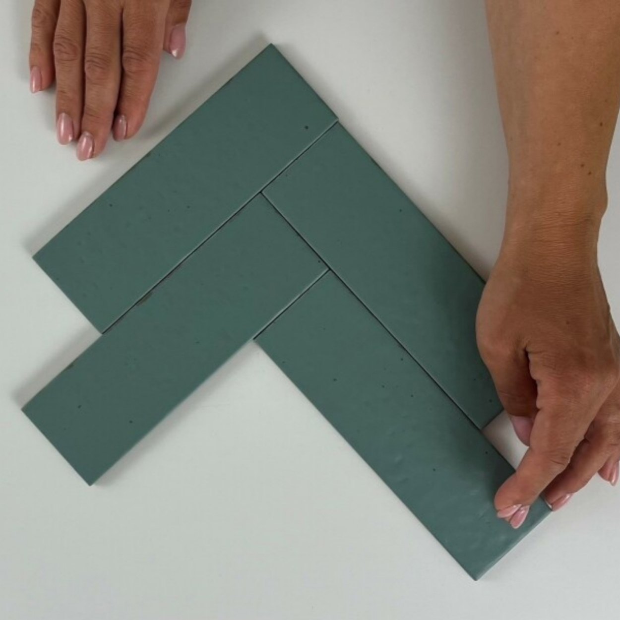 Equipe Ceramicas Kalma  Blue Lake mat 6x18.6cm
